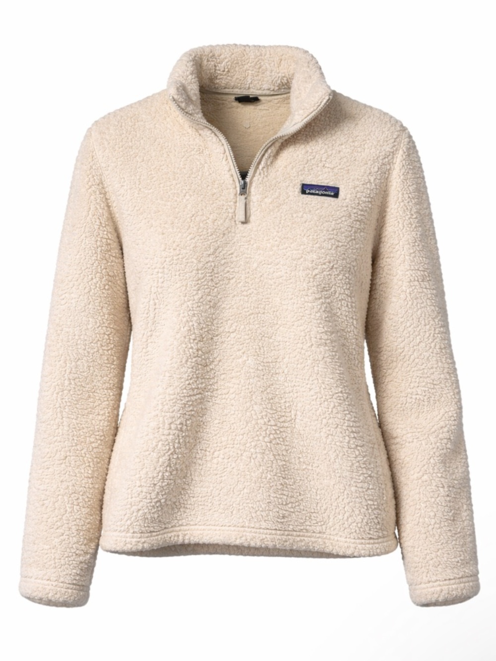 Patagonia‎ Los Gatos Quarter Zip Fleece Pullover Cream Teddy Women’s M